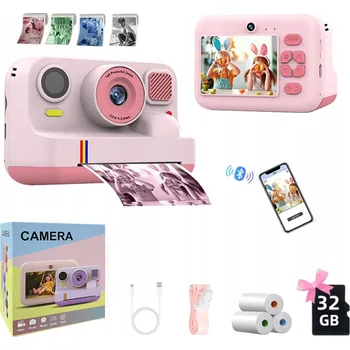 Digitální kompakt Dětský digitální fotoaparát NATYCHMIAŽITÝ s tiskárnou + NÁPLNĚ