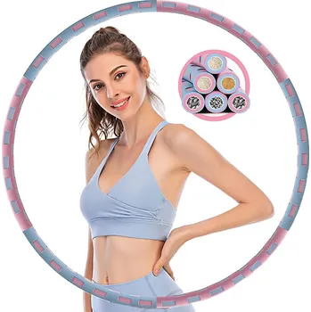 Masážní přístroj Hula hoop s výstupky Hamazar 95 cm modré