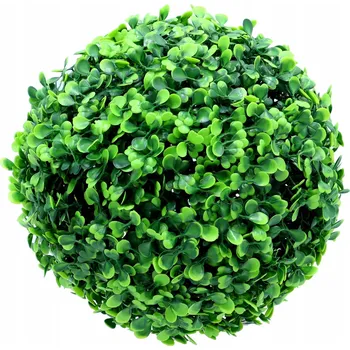 umělá květina Koule z buxusu Umělý Zimostráz 22 cm zelená