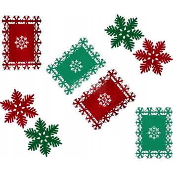 prostírání Vánoční prostírání na stůl, svátky, Vánoce, Štědrý den, podložka SADA