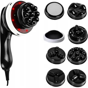 Masážní přístroj PROFESIONÁLNÍ MASÁŽNÍ PISTOLE MASÁŽNÍ PŘÍSTROJ ZEŠTÍHLUJÍCÍ PROTI CELULITIDĚ 9v1