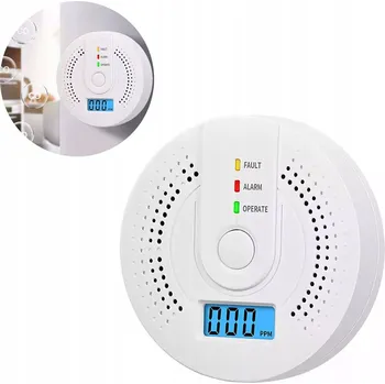 Zabezpečovací technika DETEKTOR OXIDU UHELNATÉHO SENZOR PLYNU BEZDRÁTOVÝ LCD ALARM