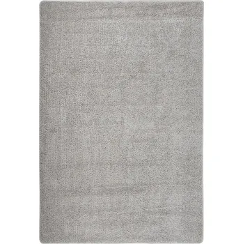 Koberec Koberec světle šedý 100% PP, protiskluzový, 80 x 150 cm, vlas 20 mm