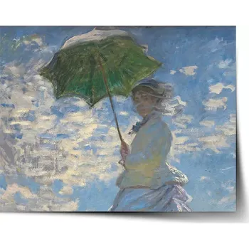 Plakát Sablio Plakát Dáma se slunečníkem - Claude Monet - 60x40 cm