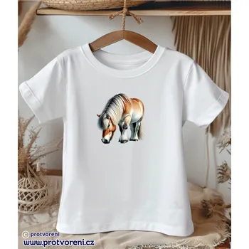 Chlapecké oblečení Trička s potiskem Tričko s potiskem, dětské, KŮŇ hnědý - krmení, 1 ks zvolte VELIKOST textilu ZDE:: 11/12 let Beagle