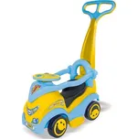 Odrážedlo BABY CAR 5x1 s vodicí tyčí a klaksonem žluté - AVC