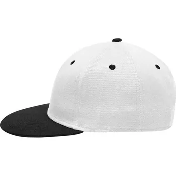Kšiltovka Myrtle Beach (Daiber) Dvoubarevná kšiltovka Flatpeak MB6581 - Bílá / černá | uni