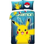 Povlečení Pokémon Pikachu blesky Bavlna, 140/200, 70/90 cm