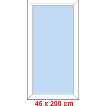 Okno Soft Plastové okno 45x200 cm, FIX neotevíravé