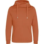 Just Hoods Mikina s překříženým límcem - Ginger biscuit | XS