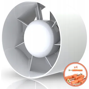 Domácí ventilátor Axiální potrubní ventilátor DOSPEL 007-0052 EURO2 průměr 120mm, 150 m3/h, 17W, IPX2