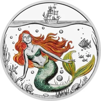 Stříbrná mince Knižní předlohy - H. Ch. Andersen - Malá mořská víla proof