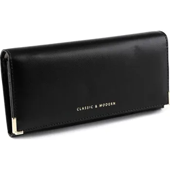 Peněženka Dámská peněženka 9,5x18,5 cm - 10 černá