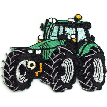 Textilní nažehlovací páska Nažehlovačka auto, traktor, loď - 20 zelená irská traktor