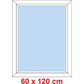 Okno Soft Plastové okno 60x120 cm, FIX neotevíravé