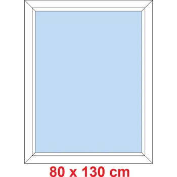 Okno Soft Plastové okno 80x130 cm, FIX neotevíravé