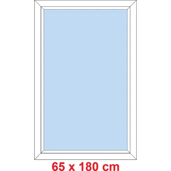 Okno Soft Plastové okno 65x180 cm, FIX neotevíravé