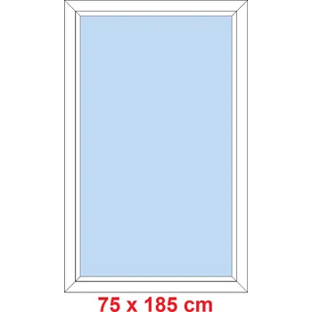Okno Soft Plastové okno 75x185 cm, FIX neotevíravé