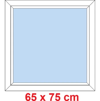 Okno Soft Plastové okno 65x75 cm, FIX neotevíravé