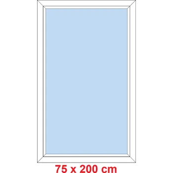 Okno Soft Plastové okno 75x200 cm, FIX neotevíravé
