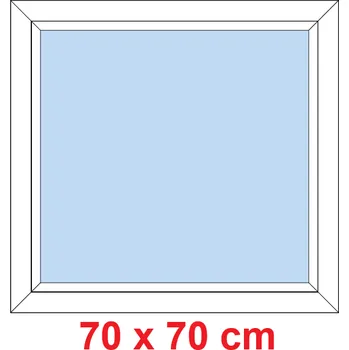 Okno Soft Plastové okno 70x70 cm, FIX neotevíravé