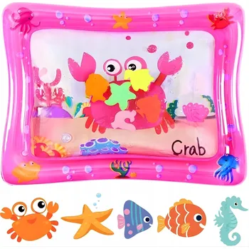 Hračka pro nejmenší NAFUKOVACÍ MATA WODNA SENSORYCZNA DLA NIEMOWLĄT SKLÁDACÍ NA LÉTO PLÁŽ LEHKÁ