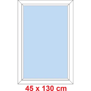 Okno Soft Plastové okno 45x130 cm, FIX neotevíravé