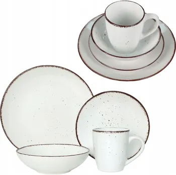 Talíř Livello sada talířů 24 ks bílá