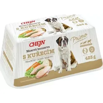 Krmivo pro psa Chejn Primo s kuřecím a zeleninou 8x425 g (1 karton)