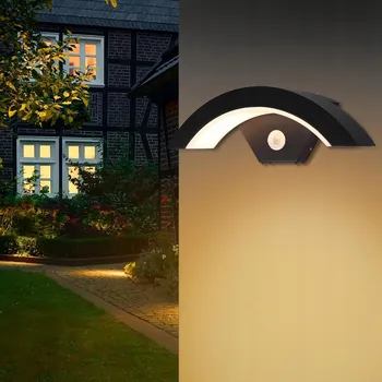 Venkovní osvětlení VENKOVNÍ LED SVÍTIDLO NAD VCHODOVÉ DVEŘE S POHYBOVÝM SENZOREM 18W IP65