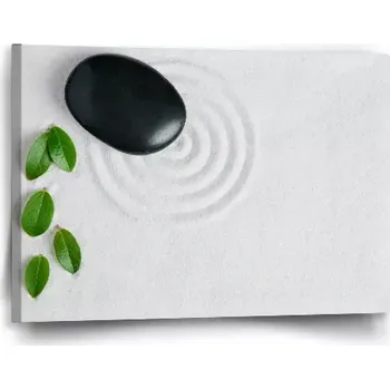 Obraz Sablio Obraz Listy a kámen - 60x40 cm