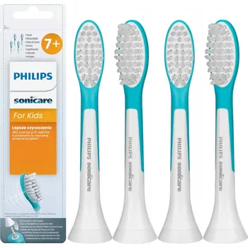 Elektrický zubní kartáček Náhradní Hlavice pro zubní kartáček Philips Sonicare For Kids 7+ pro děti, 4 kusy