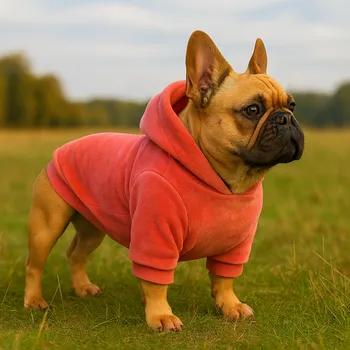 Obleček pro psa WANTED DOG Beránková mikina pro psa mikroplyš - Rosy Coral Velikost: M, Na míru pejskovi: SKLADEM