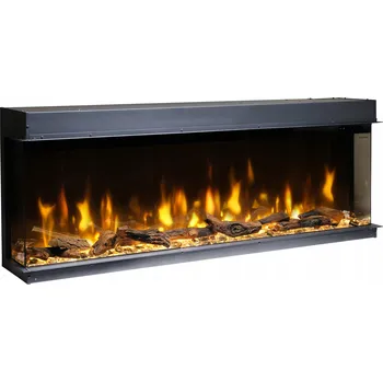 Nástěnný elektrický krb s topením Dimplex černý 2000 W 156,5 x 60,7 x 28,9 cm