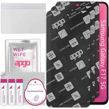 Pouzdro na mobilní telefon 3x MATNÉ Hybridní Sklo pro Samsung Galaxy F17 5G, alternativa tvrzeného skla