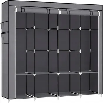 Botník Botník Songmics 170 x 167 x 45 cm černá, grafit , odstíny šedé