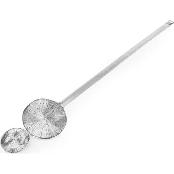 Příslušenství pro záclonu a závěs Sablio Kovová spona na závěsy - kruhy - stříbrná