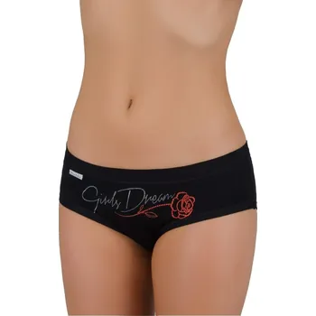 Kalhotky Dámské hipster kalhotky 52/1-14/D167 Girl Dream - bílá - XL