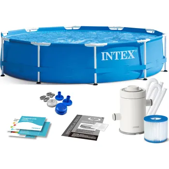 Bazén Zahradní bazén s rámem 305 x 76 cm 9v1 INTEX 28202