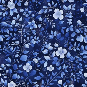 Softshell modrá jemná kvítečka by MIMI