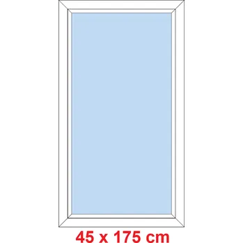 Okno Soft Plastové okno 45x175 cm, FIX neotevíravé