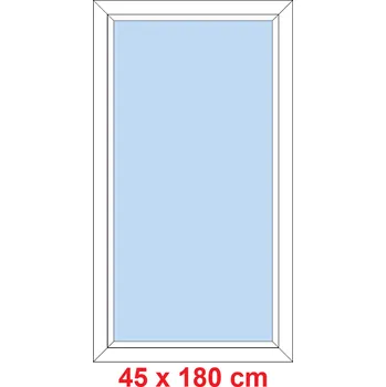 Okno Soft Plastové okno 45x180 cm, FIX neotevíravé