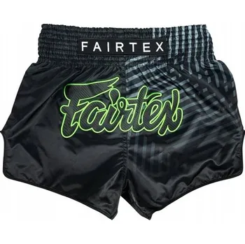 Fairtex Muay Thai Racer Kraťasy BS1924 černá/zelená M