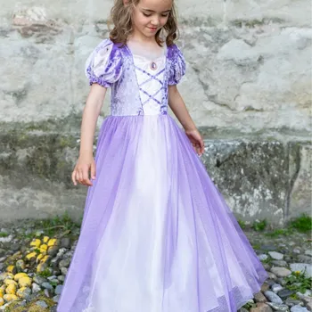 Dámské šaty Princeznovské šaty Locika Great Pretenders - Rapunzel 3-4 roky