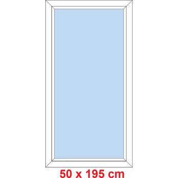 Okno Soft Plastové okno 50x195 cm, FIX neotevíravé