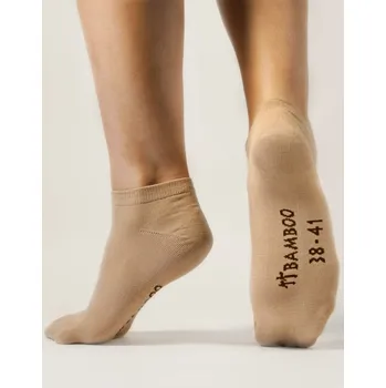 Dámské ponožky Dámské kotníčkové Bambusové ponožky - bílá - 44/47