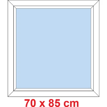 Okno Soft Plastové okno 70x85 cm, FIX neotevíravé