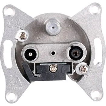 Elektrická zásuvka Účastnická zásuvka UP-01 koncová TV+R+SAT 1,5dB TeleTek