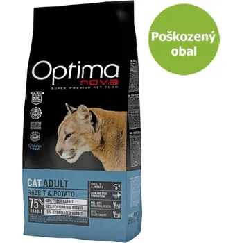 Krmivo pro kočku OPTIMAnova Cat Rabbit & Potato GF 1,9 kg - Poškozený obal - SLEVA 15 %