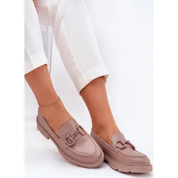 Dámské mokasíny Boto Dámské Mokasíny Eko Kůže S Ozdobným Detalem Seftass Barva: Béžová, Velikost: 37